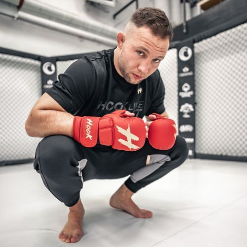 MMA HOOK FIGHTING sparring gloves TX0-B4M0016 red
