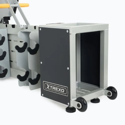 TREXO Storage adjustable training bench black