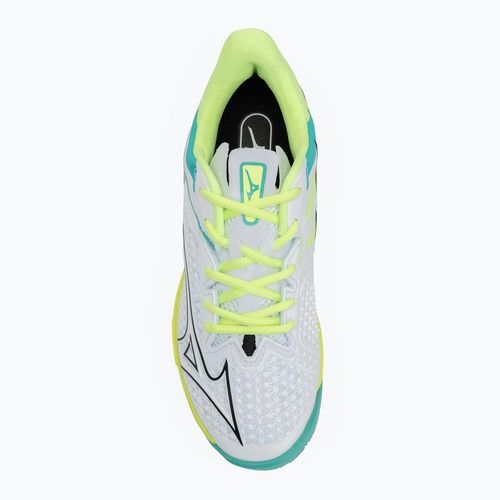 Women's tennis shoes Mizuno Wave Exceed Tour 6 CC W white/black/mizuno neo lime