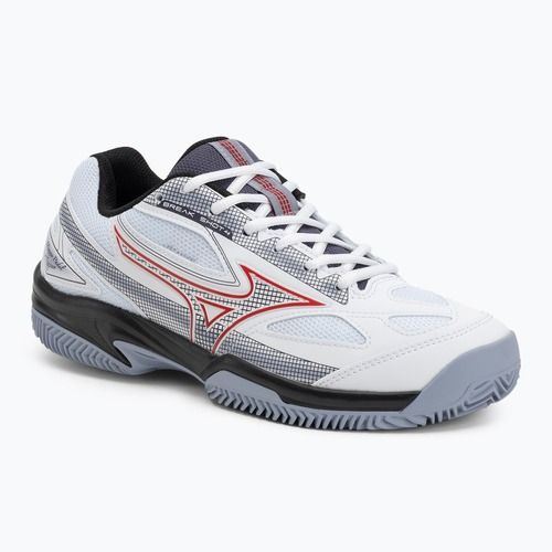 Men's Mizuno Break Shot 4 Padel white/salsa/aleutian padel shoe