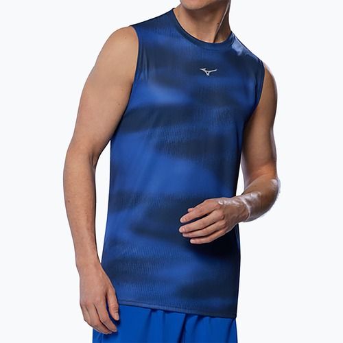 Men's running shirt Mizuno Core Graphic Sleeveless reflex blue