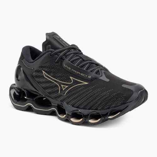 Women's running shoes Mizuno Wave Prophecy 12 black/ge gold