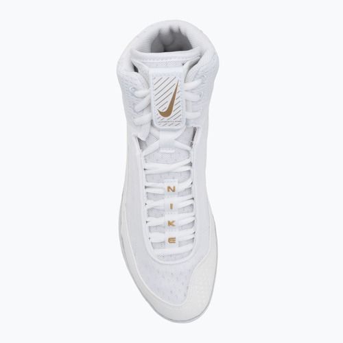 Nike Inflict 4 wrestling shoe white/metallic gold/photon dust/black
