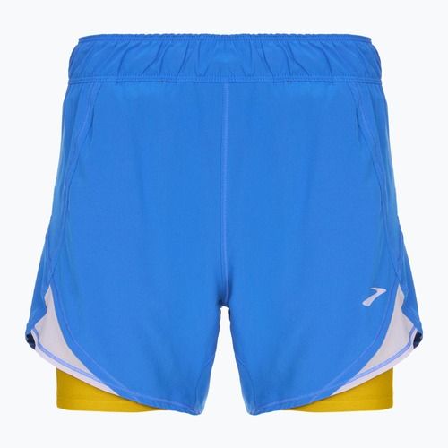 Women's Brooks Chaser 5" 2-In-1 running shorts bluetiful/golden hour