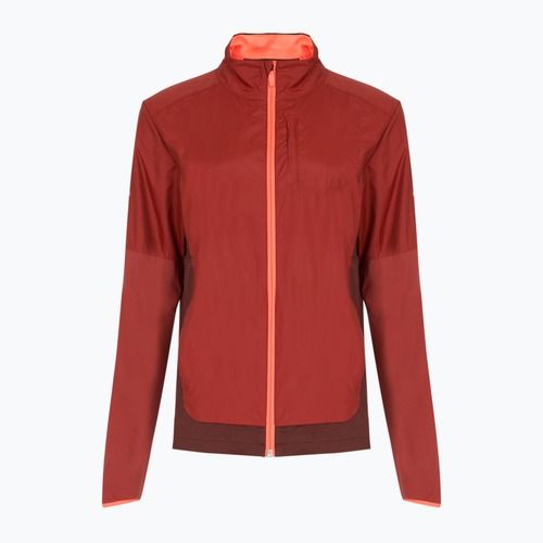 Men's Brooks Fusion Hybrid copper/run raisin running jacket