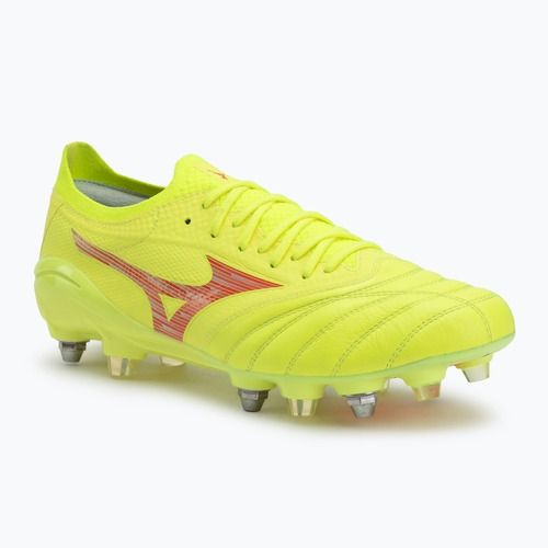 Mizuno Morelia Neo IV β Elite MIX safety yellow/fiery coral 2/safety yellow men's football boots