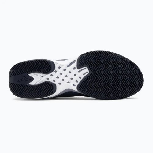 Mizuno Wave Exceed Tour 6 CC tennis shoes odyssey gray/white/blue granite