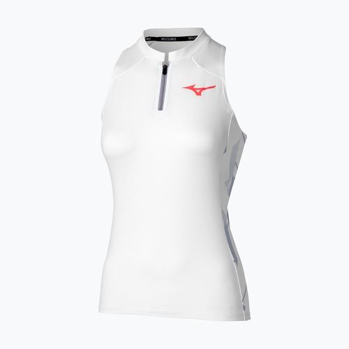 Women's Mizuno Daybreakers Printed Tank W white/icelandic blue T-shirt