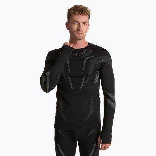 Men's thermal activewear set KADVA ALPINESTEP COOLMAX THERMAL PRO DRY seamless black