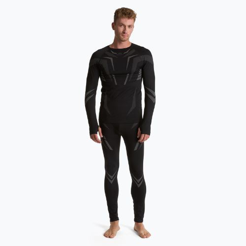 Men's thermal activewear set KADVA ALPINESTEP COOLMAX THERMAL PRO DRY seamless black