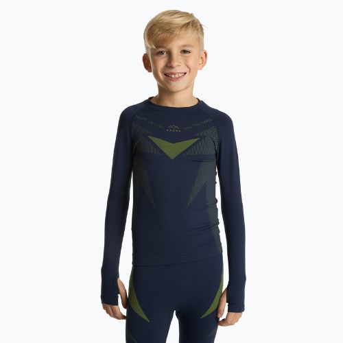 Children's thermal underwear set KADVA ALPINESTEP THERMO LIGHT PLUS seamless navy blue