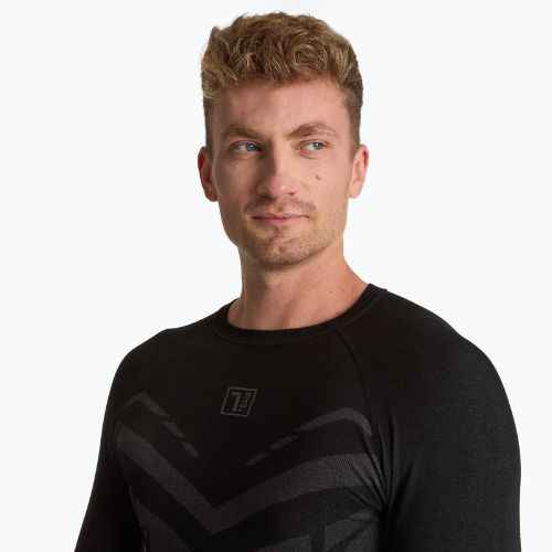 Men's thermal sweatshirt OneTeam ACHILL BAMBOO THERMO LIGHT PLUS black