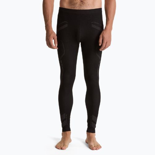 Men's thermal trousers OneTeam ACHILL BAMBOO THERMO LIGHT PLUS black