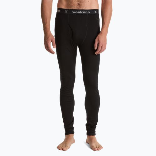 Men's thermal trousers WOOLCANO 100% Merion PANT0539 black
