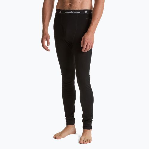 Men's thermal trousers WOOLCANO 100% Merion PANT0539 black