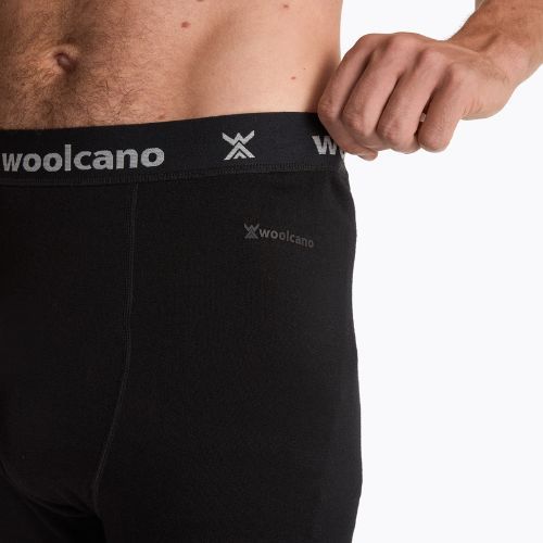 Men's thermal trousers WOOLCANO 100% Merion PANT0539 black