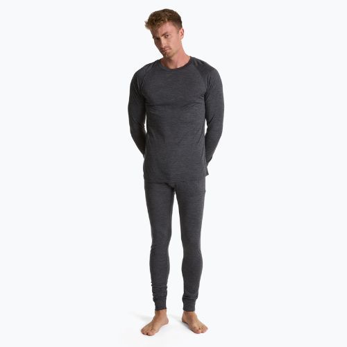 Men's thermal sweatshirt 100% WOOLCANO MERINO TOP0538 grey