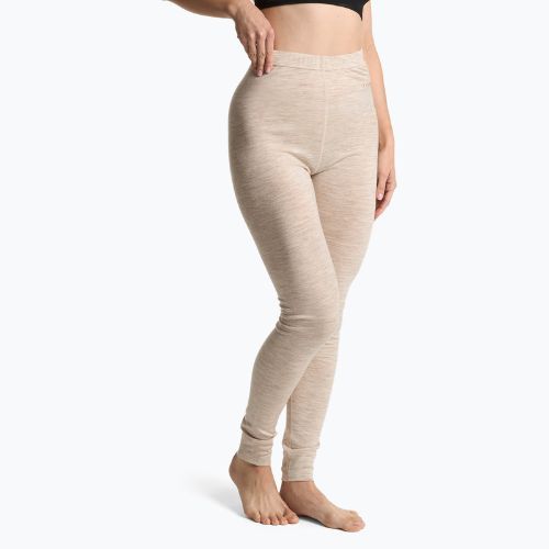 Women's thermal underwear set WOOLCANO Merino 100% SET0543 beige