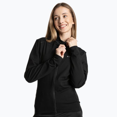 Women's cycling sweatshirt ATTABO FLEERO REF insulated black