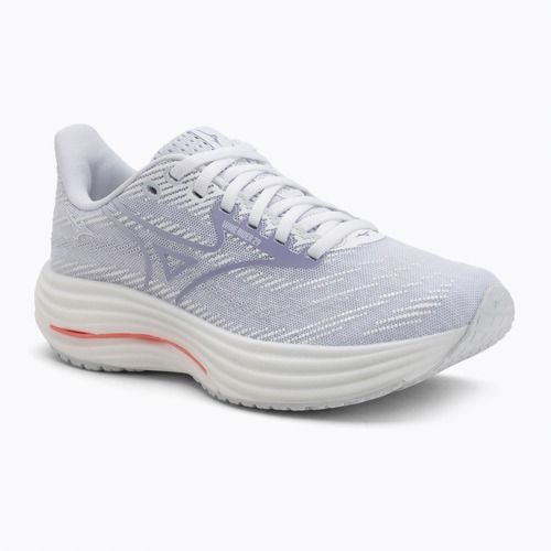 Women's running shoes Mizuno Wave Rider 29 white/icelandic blue/strikingcoral