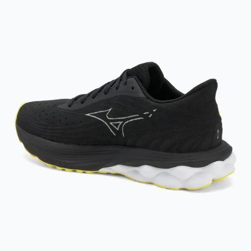 Men's running shoes Mizuno Wave Skyrise 6 black/harbor mist/lemon tonic
