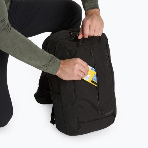 KADVA anyWAY 25 l black hiking backpack