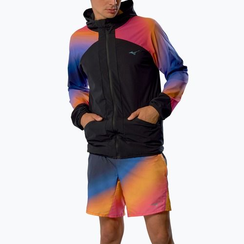 Men's Mizuno Active Alpha Hodded yuuyake running jacket