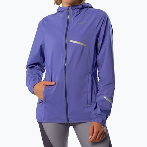 Women's running jacket Mizuno Waterproof 20K ER iris bloom