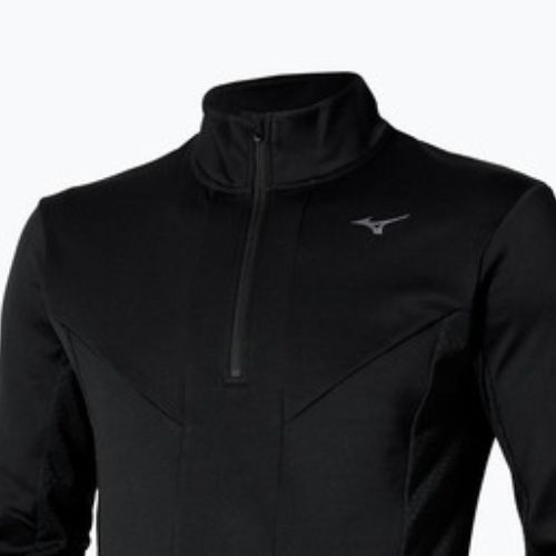 Men's Mizuno Active Warm Half Zip running longsleeve black