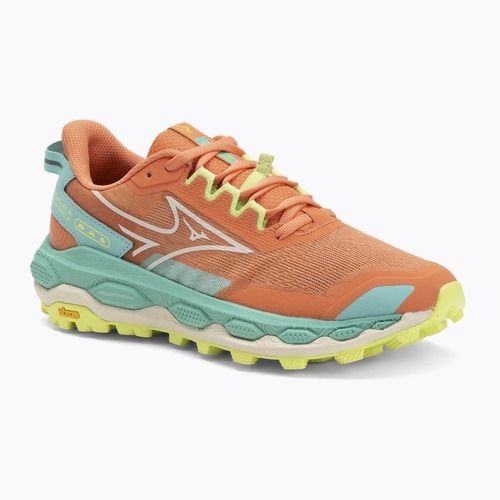 Women's running shoes Mizuno Wave Mujin 11 fresh salmon/pristine/sharp green