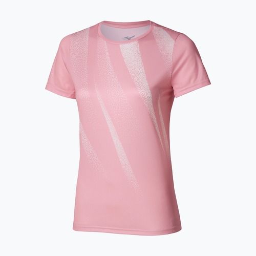 Women's running shirt Mizuno Core Graphic Tee bleached mauve