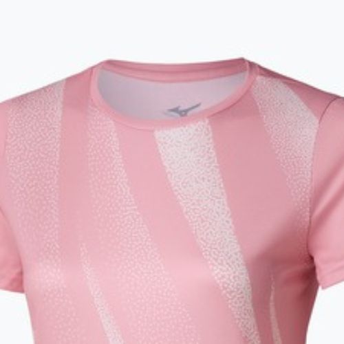 Women's running shirt Mizuno Core Graphic Tee bleached mauve