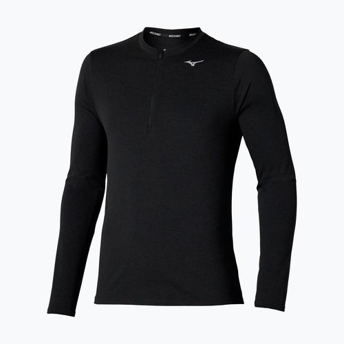 Men's running longsleeve Mizuno Core Impulse Half Zip Tee black
