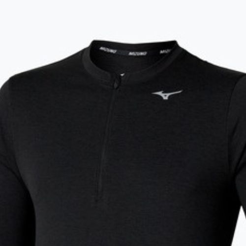Men's running longsleeve Mizuno Core Impulse Half Zip Tee black