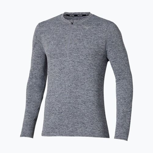 Men's Mizuno Core Impulse Half Zip Tee quicksilver running longsleeve