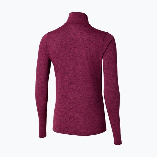 Women's running sweatshirt Mizuno Core Impulse Half Zip Tee dark purple