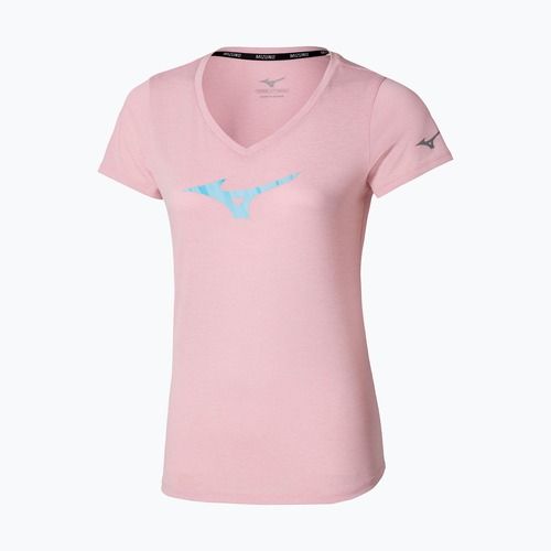 Women's running shirt Mizuno Core Runbird Tee bleached mauve