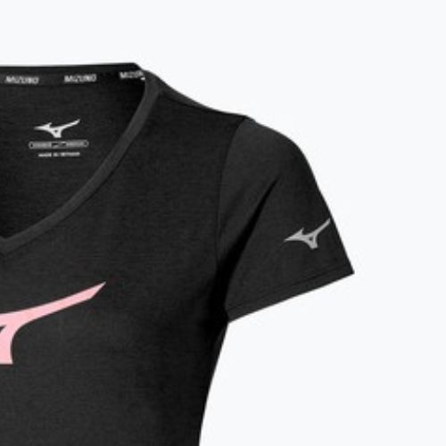 Women's running shirt Mizuno Core Runbird Tee black/mauve
