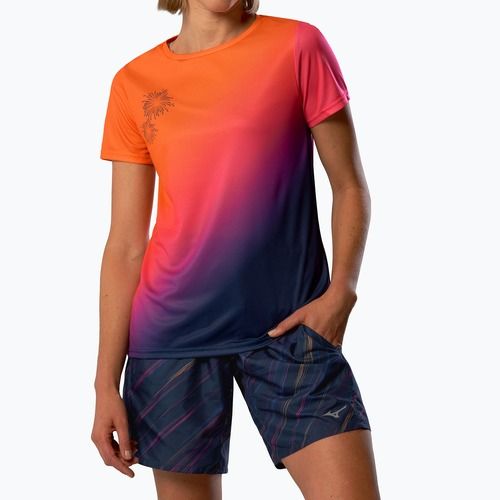 Women's running shirt Mizuno Summer Pack QD Tee yuuyake