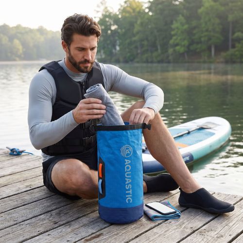 Water resistant bag AQUASTIC Dry Bag 8 l Nylon/TPU blue
