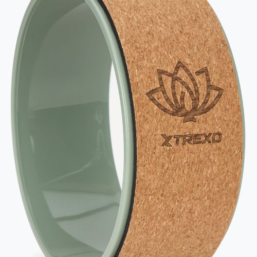 Yoga ring XTREXO cork Flowheel 32 cm olive