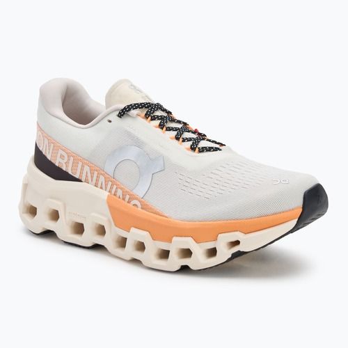 Women's On Cloudmonster 2 ivory/tangerine running shoes