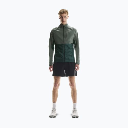 Men's On Weather spirulina/olive running jacket