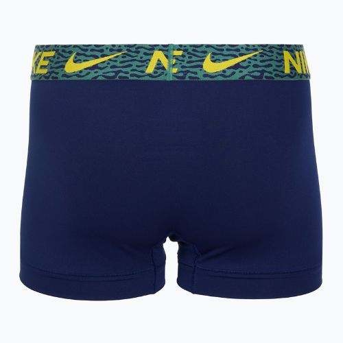 Men's boxer shorts Nike Dri-Fit Essential Micro Trunk 3 pairs blu void/lgh crim/brht citron/evergrn aura/abst wb