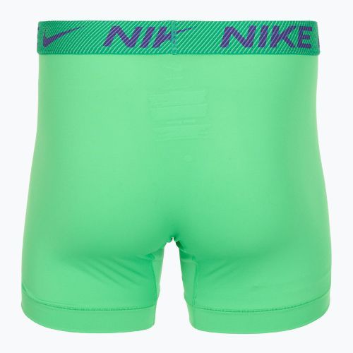 Men's Nike Dri-Fit Essential Micro Boxer Brief 3 pairs green shock/wild violet/black txtd wb