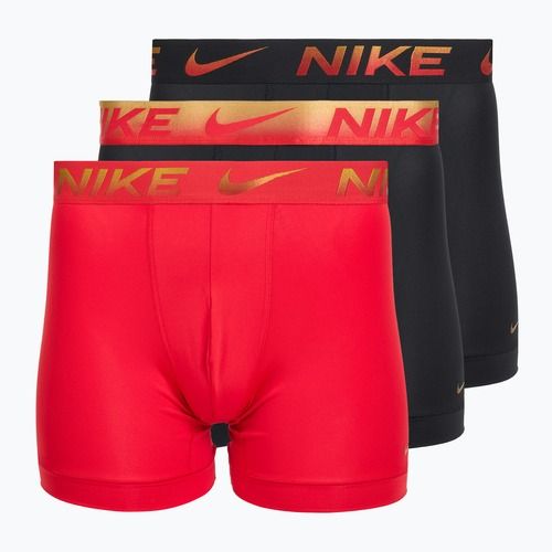 Men's boxers Nike Dri-Fit Essential Micro Boxer Brief 3 pairs university red/black/black metallic grdient wb