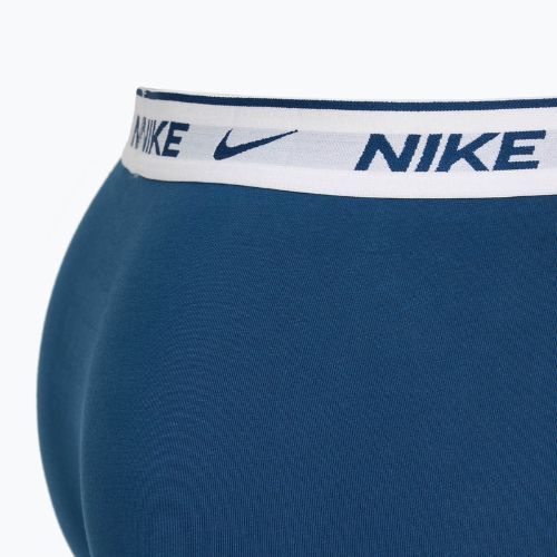 Men's boxer shorts Nike Everyday Cotton Stretch Trunk 3 pairs light army blue/blue force/white waistband