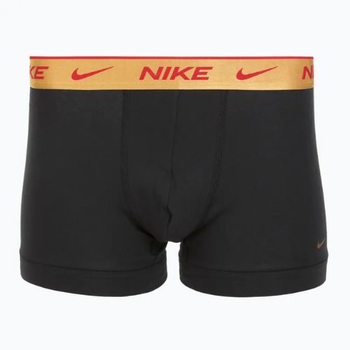 Men's Nike Everyday Cotton Stretch Trunk boxer shorts 3 pairs blk/university red/wheat gold/black high shine wb