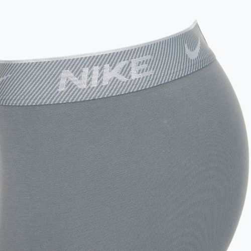 Men's boxer shorts Nike Everyday Cotton Stretch Trunk 3 pairs black/iron game/cool grey high shine textured wb