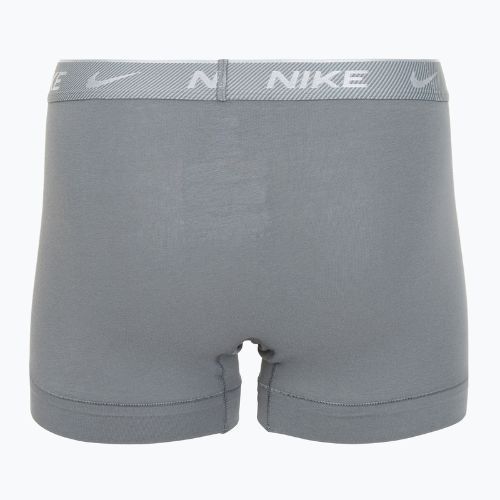 Men's boxer shorts Nike Everyday Cotton Stretch Trunk 3 pairs black/iron game/cool grey high shine textured wb